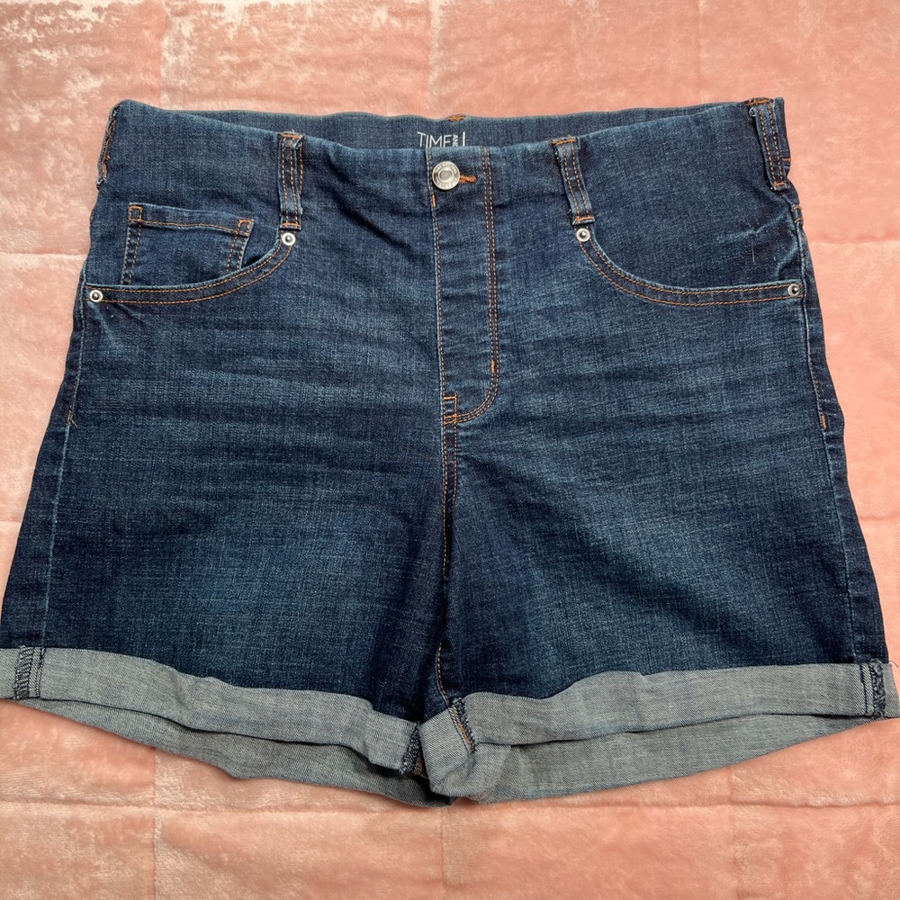 Time and Tru Dark Blue Jean Shorts